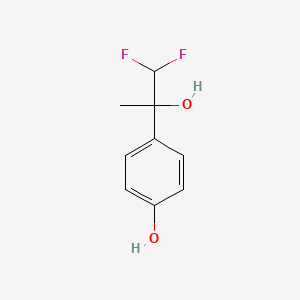 molecular formula C9H10F2O2 B3008047 4-(1,1-Difluoro-2-hydroxypropan-2-yl)phenol CAS No. 1523473-56-4