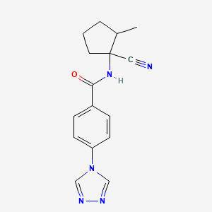 N-(1-cyano-2-methylcyclopentyl)-4-(4H-1,2,4-triazol-4-yl)benzamide
