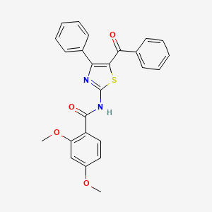 molecular formula C25H20N2O4S B3008069 N-(5-苯甲酰基-4-苯基-1,3-噻唑-2-基)-2,4-二甲氧基苯甲酰胺 CAS No. 361159-02-6