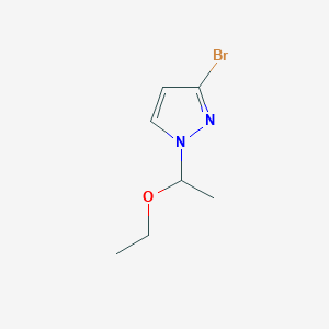 molecular formula C7H11BrN2O B3008102 3-Bromo-1-(1-ethoxyethyl)-1H-pyrazole CAS No. 880767-18-0