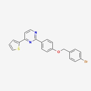 2-{4-[(4-Bromobenzyl)oxy]phenyl}-4-(2-thienyl)pyrimidine