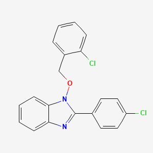 1-[(2-chlorobenzyl)oxy]-2-(4-chlorophenyl)-1H-1,3-benzimidazole