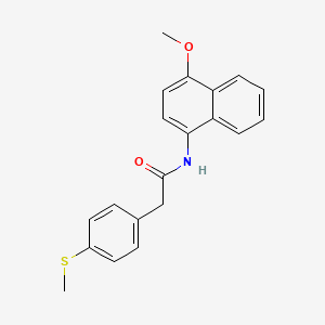 N-(4-methoxynaphthalen-1-yl)-2-(4-(methylthio)phenyl)acetamide