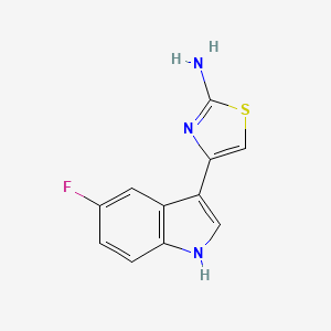 4-(5-fluoro-1H-indol-3-yl)-1,3-thiazol-2-amine