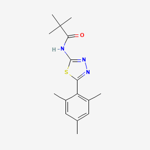 N-(5-mesityl-1,3,4-thiadiazol-2-yl)pivalamide