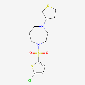 1-((5-Chlorothiophen-2-yl)sulfonyl)-4-(tetrahydrothiophen-3-yl)-1,4-diazepane