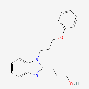 molecular formula C19H22N2O2 B3008145 3-[1-(3-苯氧基丙基)苯并咪唑-2-基]丙醇 CAS No. 500149-07-5