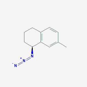 molecular formula C11H13N3 B3008147 (1S)-1-Azido-7-methyl-1,2,3,4-tetrahydronaphthalene CAS No. 1807938-20-0