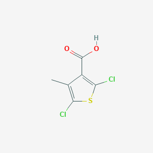 molecular formula C6H4Cl2O2S B3008170 2,5-Dichloro-4-methylthiophene-3-carboxylic acid CAS No. 189331-61-1