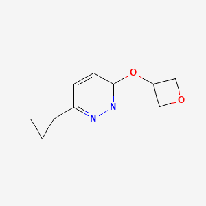 3-Cyclopropyl-6-(oxetan-3-yloxy)pyridazine