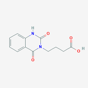 molecular formula C12H12N2O4 B3008184 4-(2,4-dioxo-1,4-dihydroquinazolin-3(2H)-yl)butanoic acid CAS No. 115948-87-3
