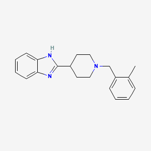 molecular formula C20H23N3 B3008189 2-(1-(2-methylbenzyl)piperidin-4-yl)-1H-benzo[d]imidazole CAS No. 887215-61-4