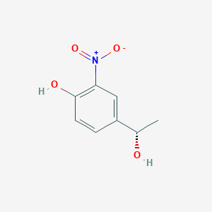molecular formula C8H9NO4 B3008190 4-[(1S)-1-Hydroxyethyl]-2-nitrophenol CAS No. 1932089-63-8