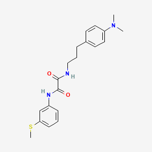 molecular formula C20H25N3O2S B3008198 N1-(3-(4-(二甲基氨基)苯基)丙基)-N2-(3-(甲硫基)苯基)草酰酰胺 CAS No. 954241-93-1