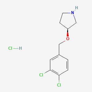 B3008200 (S)-3-((3,4-Dichlorobenzyl)oxy)pyrrolidine hydrochloride CAS No. 1289585-39-2