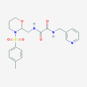molecular formula C20H24N4O5S B3008203 N1-(pyridin-3-ylmethyl)-N2-((3-tosyl-1,3-oxazinan-2-yl)methyl)oxalamide CAS No. 869071-38-5