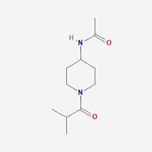 molecular formula C11H20N2O2 B3008208 N-(1-异丁酰基哌啶-4-基)乙酰胺 CAS No. 1457171-35-5