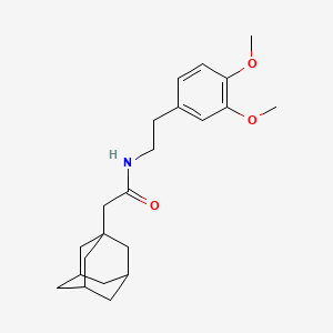 molecular formula C22H31NO3 B3008215 2-adamantanyl-N-[2-(3,4-dimethoxyphenyl)ethyl]acetamide CAS No. 405077-82-9