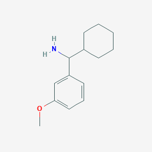molecular formula C14H21NO B3008222 Cyclohexyl(3-methoxyphenyl)methanamine CAS No. 1179863-30-9