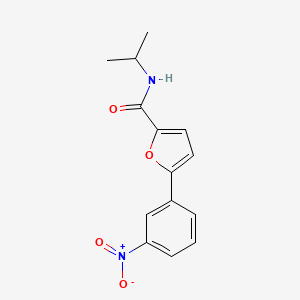 molecular formula C14H14N2O4 B3008223 5-(3-硝基苯基)-N-丙烷-2-基呋喃-2-甲酰胺 CAS No. 61942-12-9