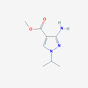 molecular formula C8H13N3O2 B3008242 Methyl 3-amino-1-isopropyl-1H-pyrazole-4-carboxylate CAS No. 1787974-11-1