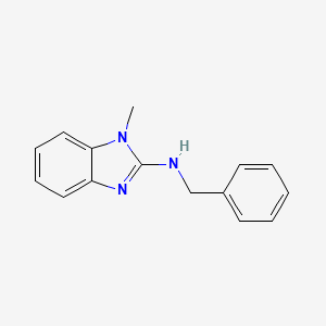 molecular formula C15H15N3 B3008250 N-苄基-1-甲基苯并咪唑-2-胺 CAS No. 27097-08-1