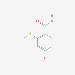 molecular formula C8H7FO2S B3008284 4-Fluoro-2-(methylthio)benzoic acid CAS No. 410545-51-6