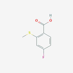 molecular formula C8H7FO2S B3008284 4-氟-2-(甲硫基)苯甲酸 CAS No. 410545-51-6