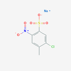 molecular formula C7H5ClNNaO5S B3008285 Sodium 5-chloro-4-methyl-2-nitrobenzene-1-sulfonate CAS No. 70230-88-5