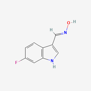 (NE)-N-[(6-fluoro-1H-indol-3-yl)methylidene]hydroxylamine