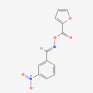 (E)-[(3-nitrophenyl)methylidene]amino furan-2-carboxylate