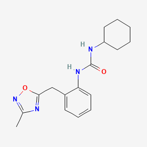 1-Cyclohexyl-3-(2-((3-methyl-1,2,4-oxadiazol-5-yl)methyl)phenyl)urea