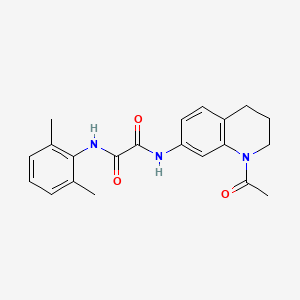 molecular formula C21H23N3O3 B3008323 N-(1-乙酰基-3,4-二氢-2H-喹啉-7-基)-N'-(2,6-二甲基苯基)草酰胺 CAS No. 898466-20-1