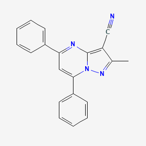 2-Methyl-5,7-diphenylpyrazolo[1,5-a]pyrimidine-3-carbonitrile
