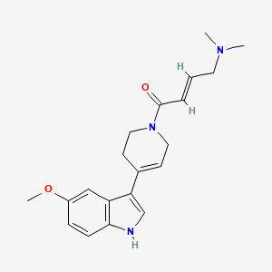 molecular formula C20H25N3O2 B3008335 (E)-4-(二甲氨基)-1-[4-(5-甲氧基-1H-吲哚-3-基)-3,6-二氢-2H-吡啶-1-基]丁-2-烯-1-酮 CAS No. 1798401-01-0