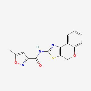 molecular formula C15H11N3O3S B3008340 N-(4H-chromeno[4,3-d]thiazol-2-yl)-5-methylisoxazole-3-carboxamide CAS No. 941954-26-3