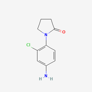 molecular formula C10H11ClN2O B3008341 1-(4-氨基-2-氯苯基)吡咯烷-2-酮 CAS No. 444002-88-4