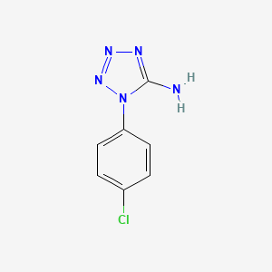 molecular formula C7H6ClN5 B3008350 1-(4-Chlorophenyl)tetrazol-5-amine CAS No. 39889-76-4