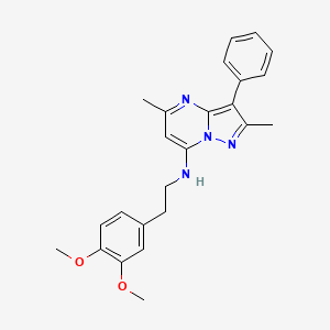 N-[2-(3,4-dimethoxyphenyl)ethyl]-2,5-dimethyl-3-phenylpyrazolo[1,5-a]pyrimidin-7-amine