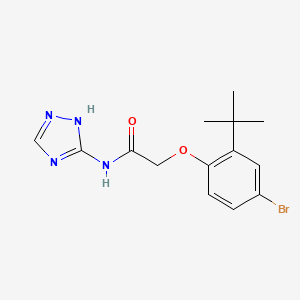 molecular formula C14H17BrN4O2 B3008364 2-(4-bromo-2-tert-butylphenoxy)-N-(1H-1,2,4-triazol-5-yl)acetamide CAS No. 305375-60-4