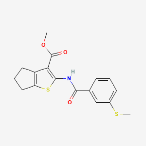 methyl 2-(3-(methylthio)benzamido)-5,6-dihydro-4H-cyclopenta[b]thiophene-3-carboxylate
