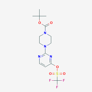 Tert-butyl 4-[4-(trifluoromethylsulfonyloxy)pyrimidin-2-yl]piperazine-1-carboxylate