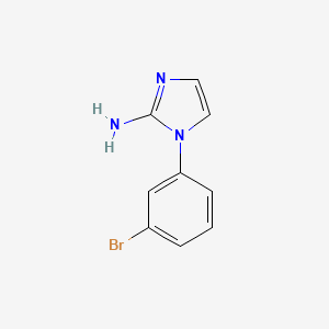 molecular formula C9H8BrN3 B3008387 1-(3-溴苯基)-1H-咪唑-2-胺 CAS No. 1695056-60-0