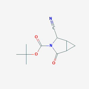 Tert-butyl 2-cyano-4-oxo-3-azabicyclo[3.1.0]hexane-3-carboxylate