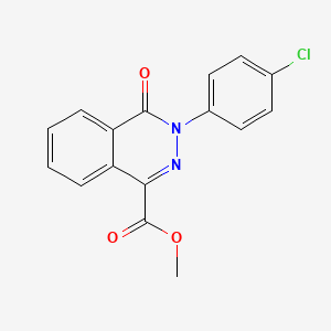 molecular formula C16H11ClN2O3 B3008390 Methyl 3-(4-chlorophenyl)-4-oxo-3,4-dihydro-1-phthalazinecarboxylate CAS No. 97458-95-2