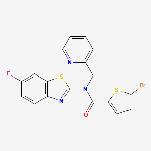 5-bromo-N-(6-fluorobenzo[d]thiazol-2-yl)-N-(pyridin-2-ylmethyl)thiophene-2-carboxamide