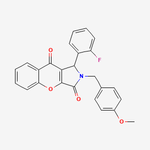 1-(2-Fluorophenyl)-2-(4-methoxybenzyl)-1,2-dihydrochromeno[2,3-c]pyrrole-3,9-dione