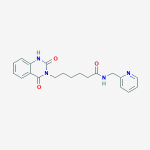 6-(2,4-dioxo-1H-quinazolin-3-yl)-N-(pyridin-2-ylmethyl)hexanamide