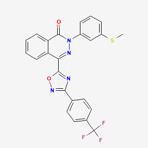 2-[3-(methylthio)phenyl]-4-{3-[4-(trifluoromethyl)phenyl]-1,2,4-oxadiazol-5-yl}phthalazin-1(2H)-one