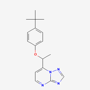 7-[1-(4-Tert-butylphenoxy)ethyl]-[1,2,4]triazolo[1,5-a]pyrimidine